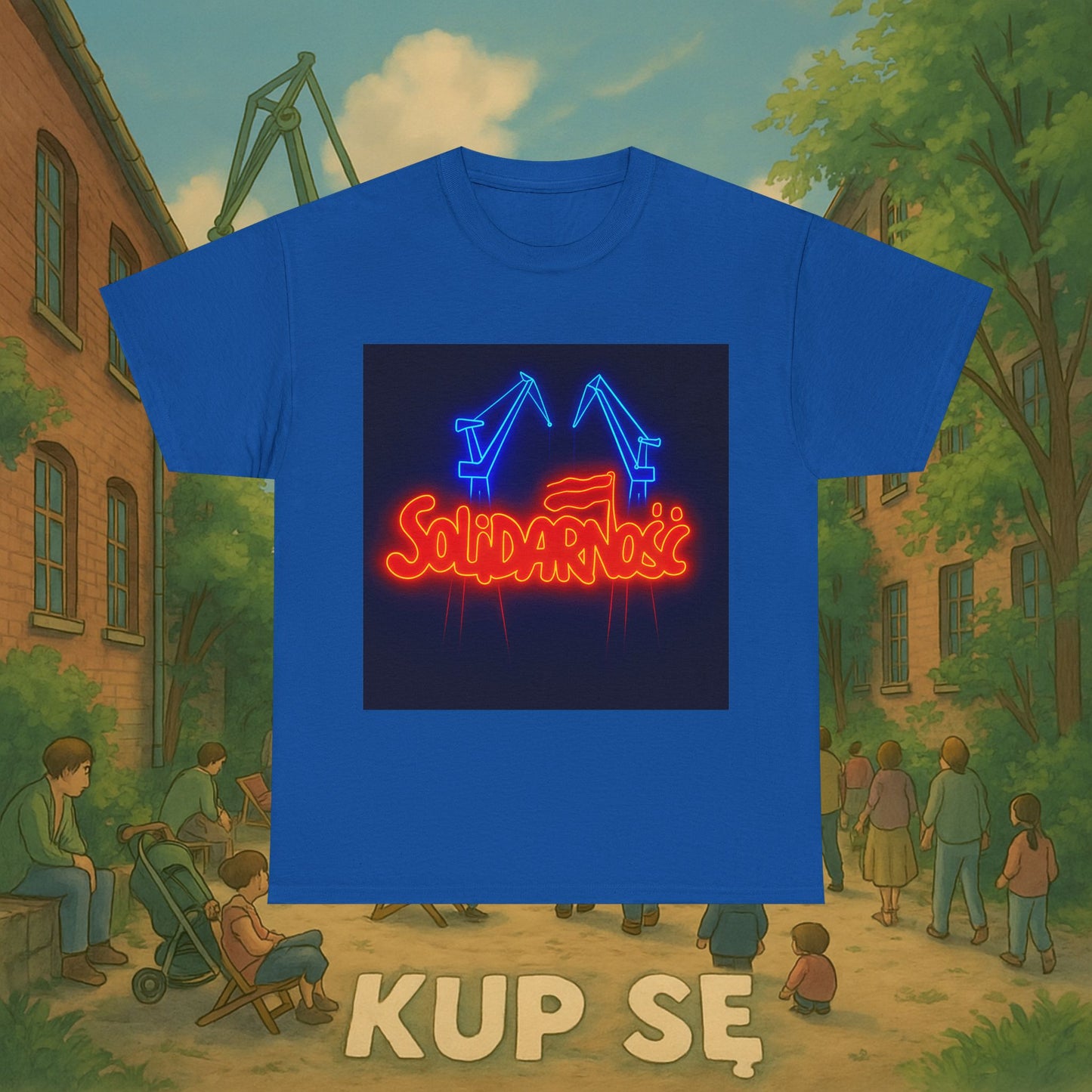 KupSe Solidarność Style t-shirt - Unisex Heavy Cotton Tee