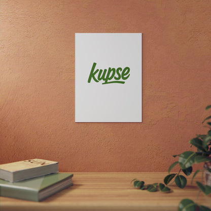 Obraz na panelu aluminiowym Kupse Logo Green – trwały wydruk w stylu Kup Se
