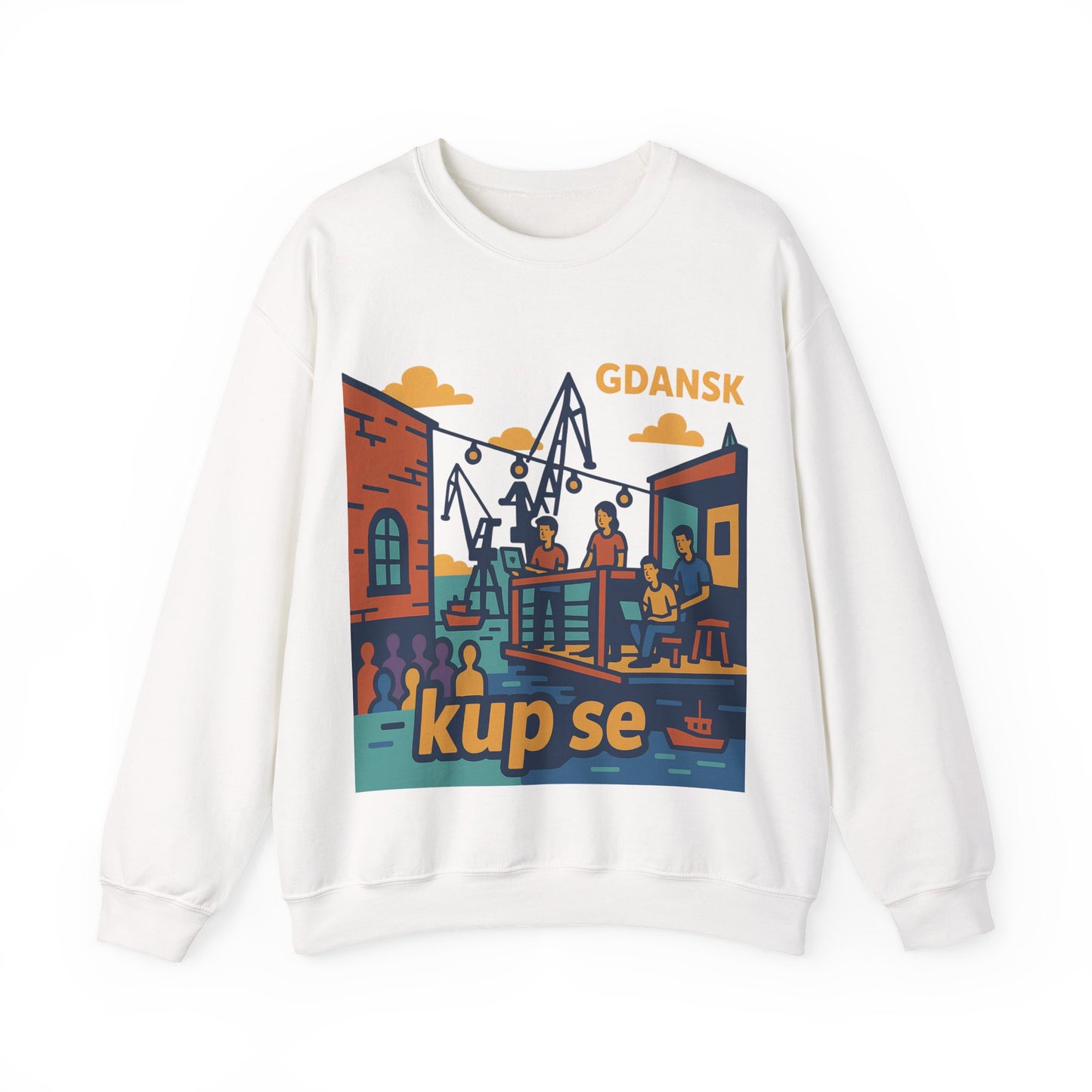 Bluza unisex z grafiką Kup Se Vibe – klasyczny crewneck i miejski styl