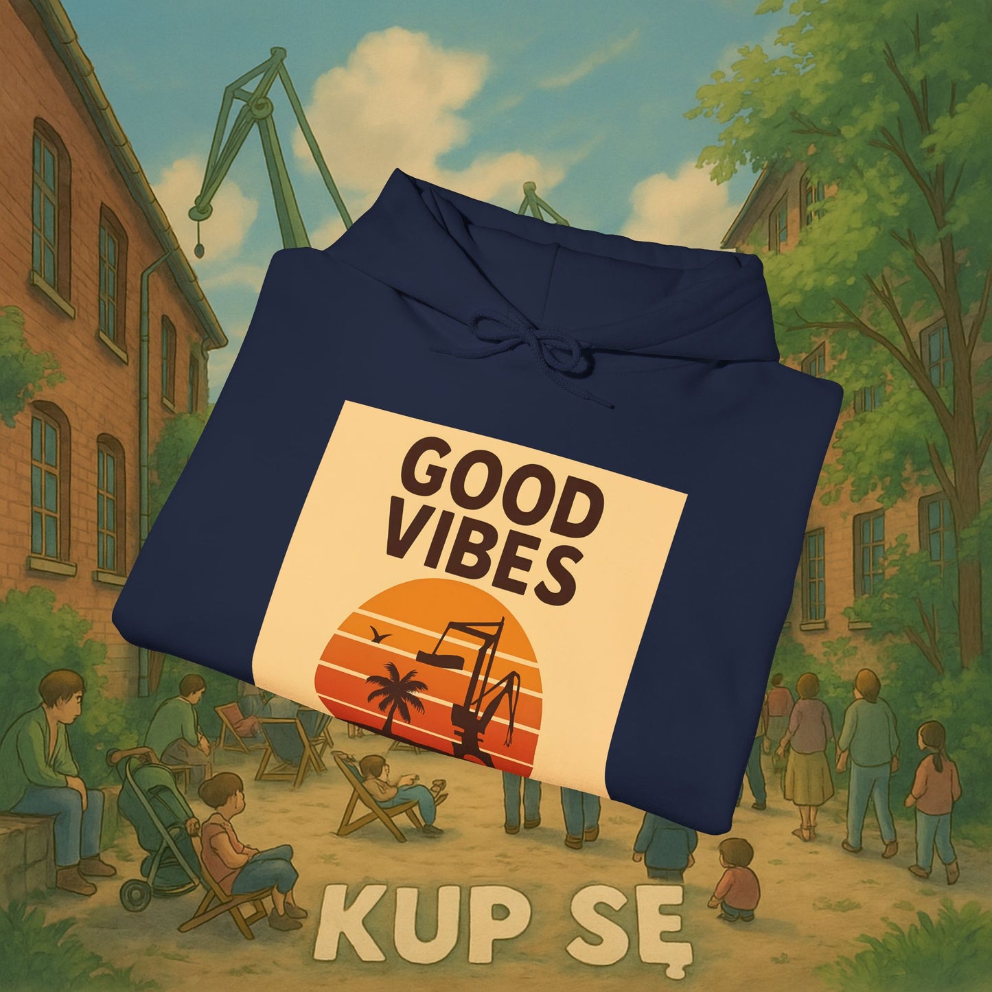 Unisex Heavy Blend Hoodie – Good Vibes Desert – Kup Se
