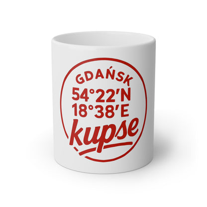 Kubek KupSe – Koordynaty, Unikatowy Design, Lokalny Styl
