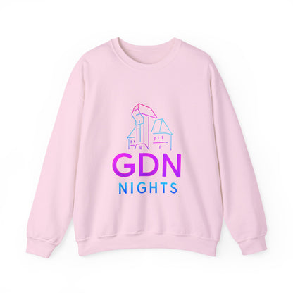 Bluza unisex z grafiką Kup Se GDN Nights – klasyczny crewneck i miejski styl