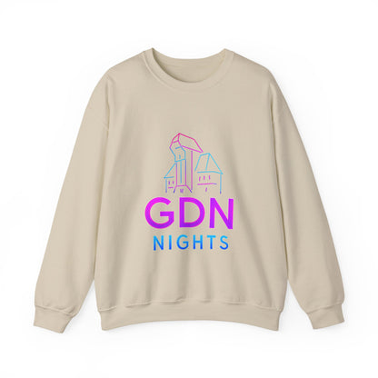 Bluza unisex z grafiką Kup Se GDN Nights – klasyczny crewneck i miejski styl