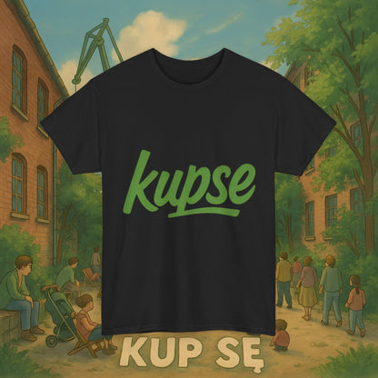 KupSe Logo Green Style t-shirt - Unisex Heavy Cotton Tee