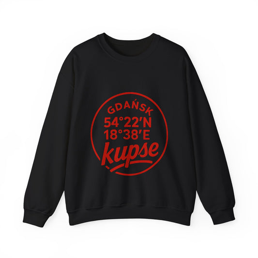 Bluza unisex z grafiką Kup Se Koordynaty – klasyczny crewneck i miejski styl