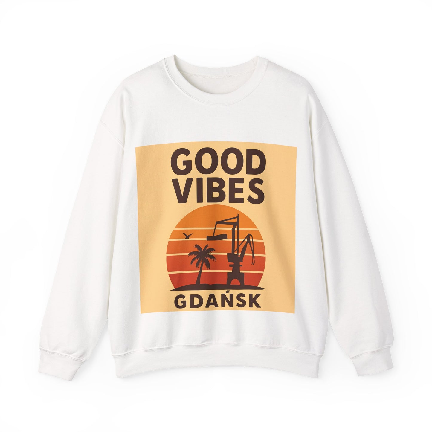 Bluza unisex z grafiką Kup Se Good Vibes Desert – klasyczny crewneck i miejski styl