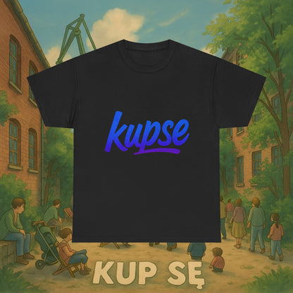 KupSe Logo Blue Style t-shirt - Unisex Heavy Cotton Tee