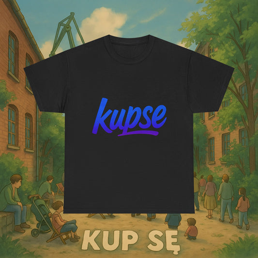 KupSe Logo Blue Style t-shirt - Unisex Heavy Cotton Tee