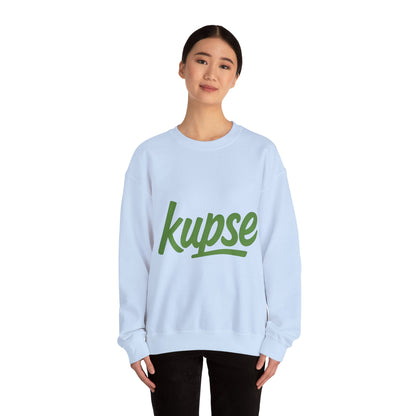 Bluza unisex z grafiką Kup Se Logo Green – klasyczny crewneck i miejski styl