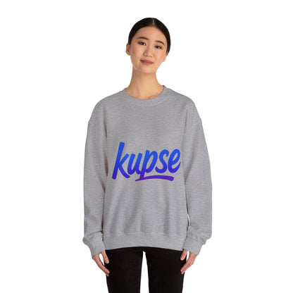 Bluza unisex z grafiką Kup Se Logo Blue – klasyczny crewneck i miejski styl