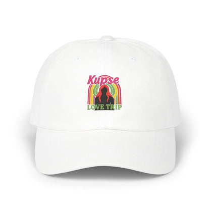 Czapka z daszkiem z grafiką Kup Se Love Trip – modny Dad Cap z charakterem