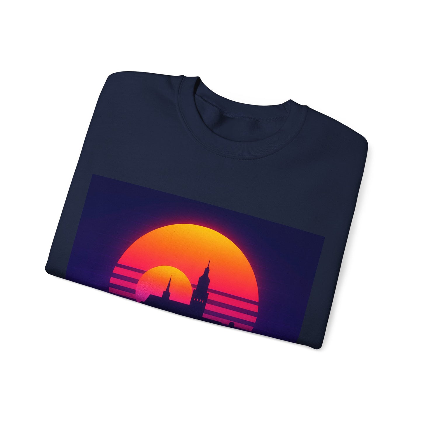Bluza unisex z grafiką Kup Se Panorama Gdańsk – klasyczny crewneck i miejski styl