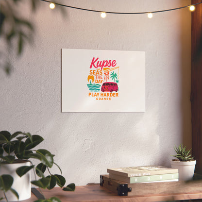 Obraz na panelu aluminiowym Play Harder – trwały wydruk w stylu Kup Se