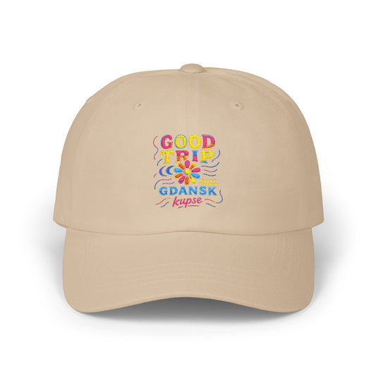 Czapka z daszkiem z grafiką Kup Se Good Trip – modny Dad Cap z charakterem