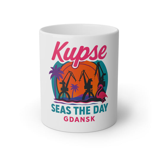 Kubek KupSe – Seas The Day, Unikatowy Design, Lokalny Styl