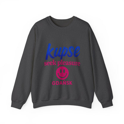 Bluza unisex z grafiką Kup Se Seek Pleasure – klasyczny crewneck i miejski styl
