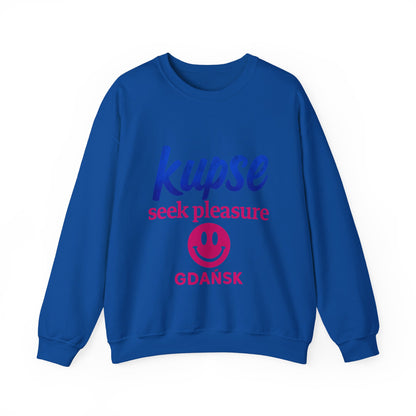 Bluza unisex z grafiką Kup Se Seek Pleasure – klasyczny crewneck i miejski styl