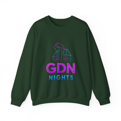 Bluza unisex z grafiką Kup Se GDN Nights – klasyczny crewneck i miejski styl