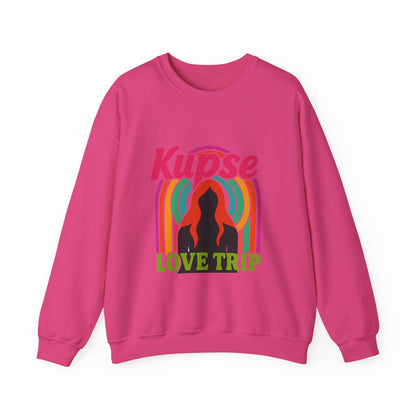 Bluza unisex z grafiką Kup Se Love Trip – klasyczny crewneck i miejski styl