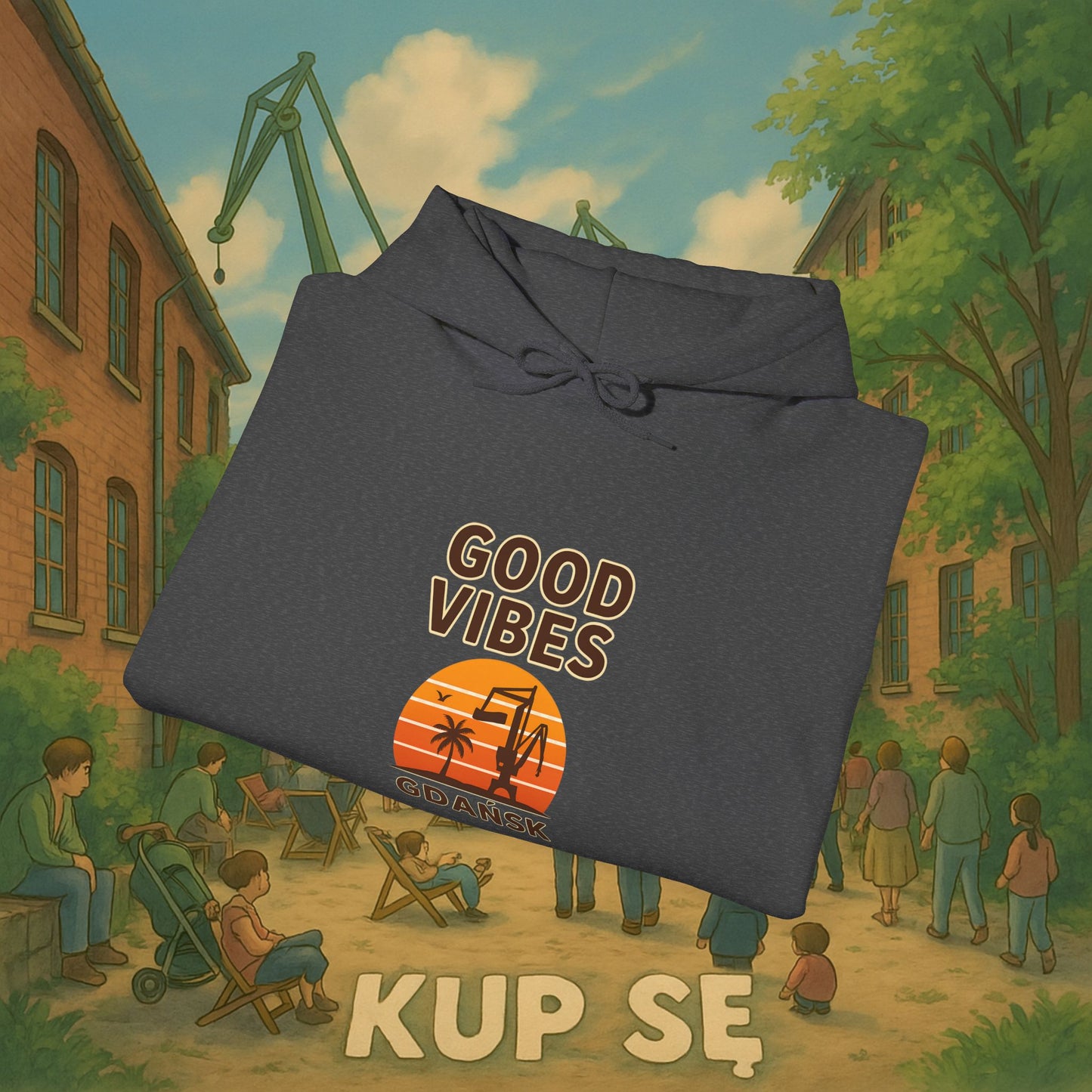 Unisex Heavy Blend Hoodie – Good Vibes – Kup Se