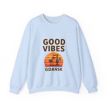 Bluza unisex z grafiką Kup Se Good Vibes – klasyczny crewneck i miejski styl