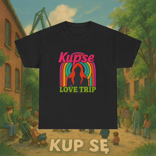 KupSe Love Trip Style t-shirt - Unisex Heavy Cotton Tee