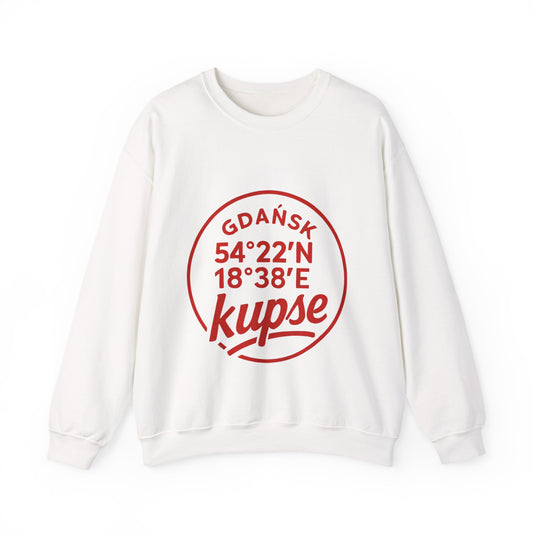 Bluza unisex z grafiką Kup Se Koordynaty – klasyczny crewneck i miejski styl