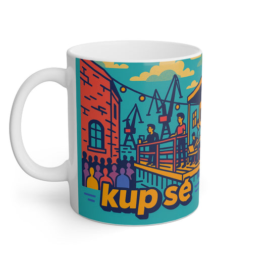 Kubek z Grafiką Kup Se – Twoja Codzienna Dawka Koloru