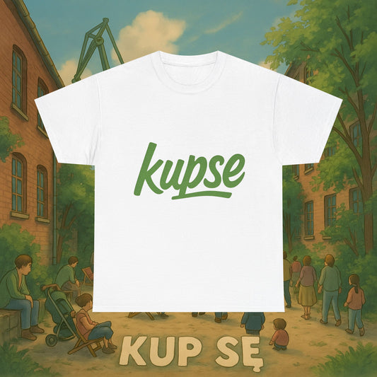 KupSe Logo Green Style t-shirt - Unisex Heavy Cotton Tee