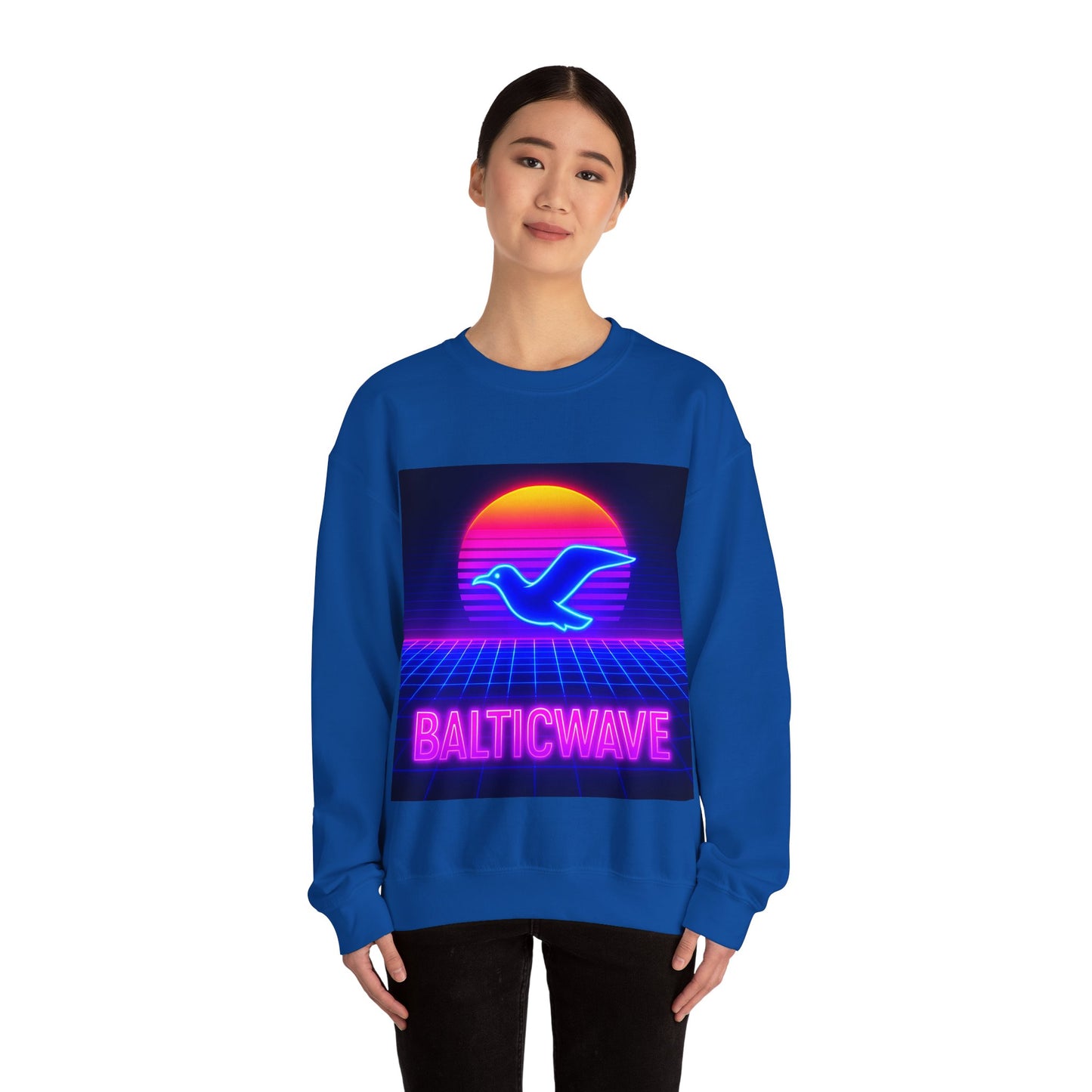 Bluza unisex z grafiką Kup Se Baltic Wave – klasyczny crewneck i miejski styl
