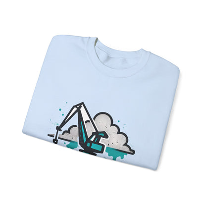 Bluza unisex z grafiką Kup Se Dźwig– klasyczny crewneck i miejski styl