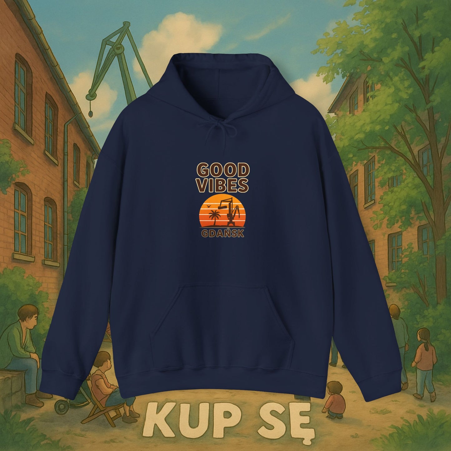 Unisex Heavy Blend Hoodie – Good Vibes – Kup Se
