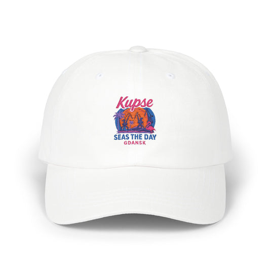 Czapka z daszkiem z grafiką Kup Se Seas The Day – modny Dad Cap z charakterem