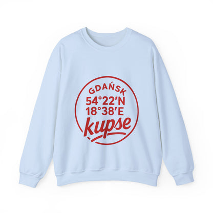 Bluza unisex z grafiką Kup Se Koordynaty – klasyczny crewneck i miejski styl