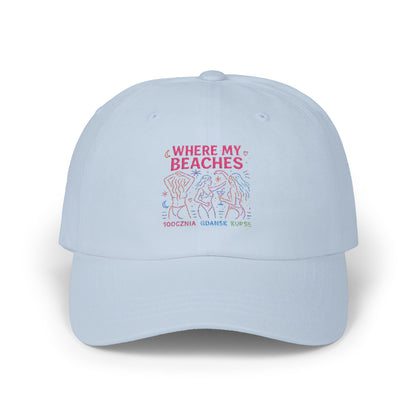 Czapka z daszkiem z grafiką Kup Se Where My Beaches – modny Dad Cap z charakterem