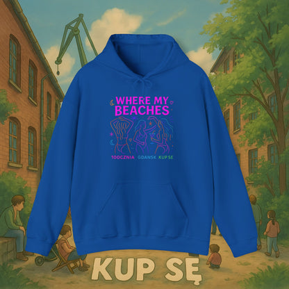 Unisex Heavy Blend Hoodie – Where My Beaches – Kup Se