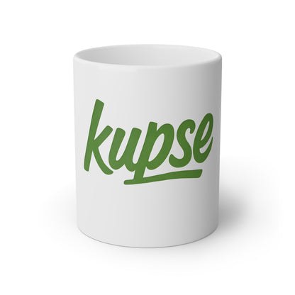 Kubek KupSe – Logo Green, Unikatowy Design, Lokalny Styl