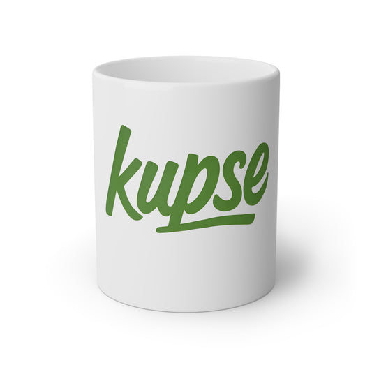 Kubek KupSe – Logo Green, Unikatowy Design, Lokalny Styl