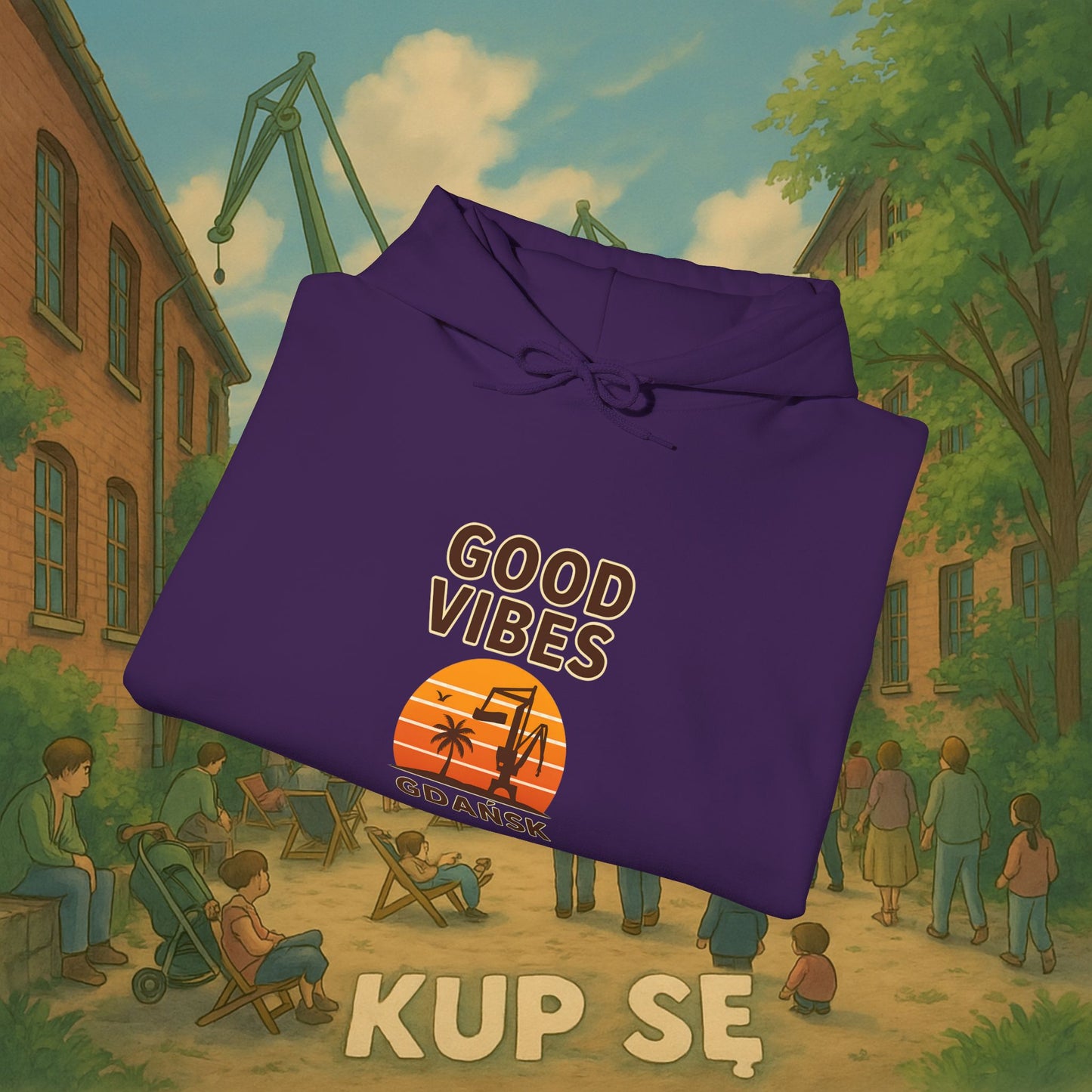 Unisex Heavy Blend Hoodie – Good Vibes – Kup Se