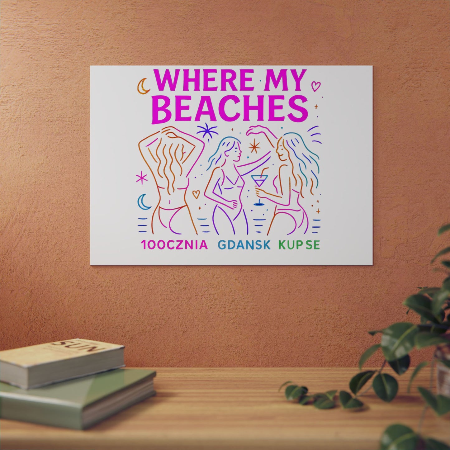 Obraz na panelu aluminiowym Where My Beaches – trwały wydruk w stylu Kup Se
