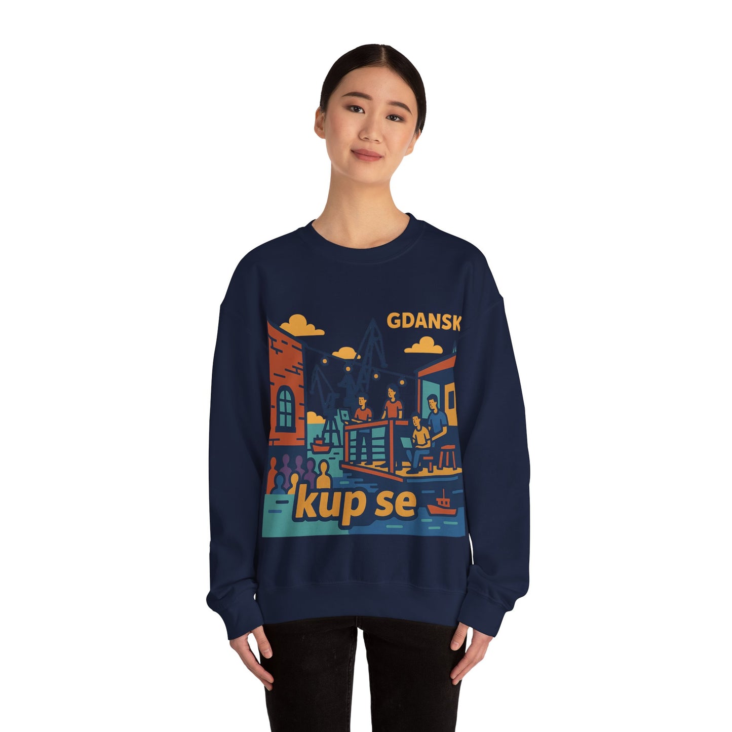 Bluza unisex z grafiką Kup Se Vibe – klasyczny crewneck i miejski styl