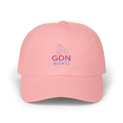 Czapka z daszkiem z grafiką Kup Se GDN Nights – modny Dad Cap z charakterem
