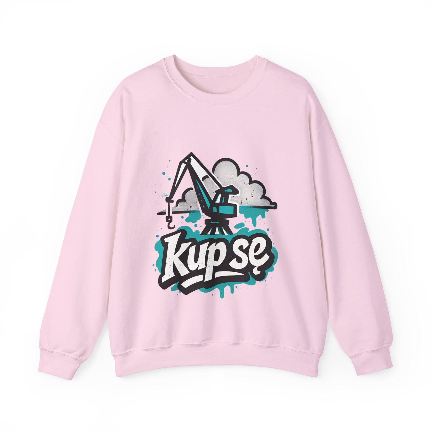 Bluza unisex z grafiką Kup Se Dźwig– klasyczny crewneck i miejski styl