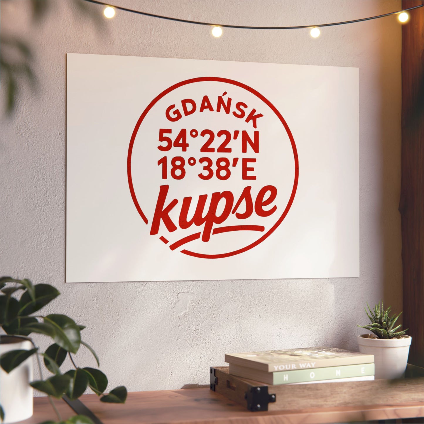 Obraz na panelu aluminiowym Koordynaty – trwały wydruk w stylu Kup Se
