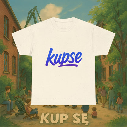 KupSe Logo Blue Style t-shirt - Unisex Heavy Cotton Tee