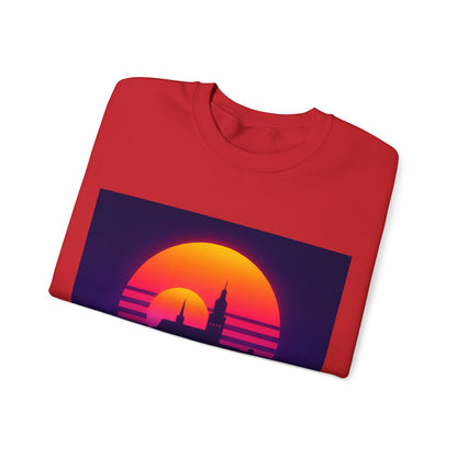 Bluza unisex z grafiką Kup Se Panorama Gdańsk – klasyczny crewneck i miejski styl