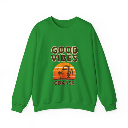 Bluza unisex z grafiką Kup Se Good Vibes – klasyczny crewneck i miejski styl