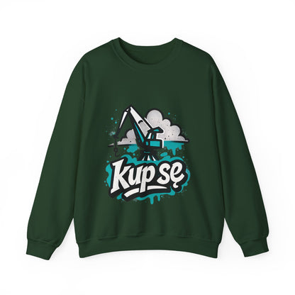 Bluza unisex z grafiką Kup Se Dźwig– klasyczny crewneck i miejski styl