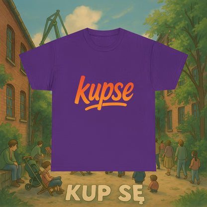 KupSe Logo Orange Style t-shirt - Unisex Heavy Cotton Tee