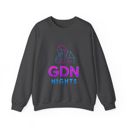 Bluza unisex z grafiką Kup Se GDN Nights – klasyczny crewneck i miejski styl